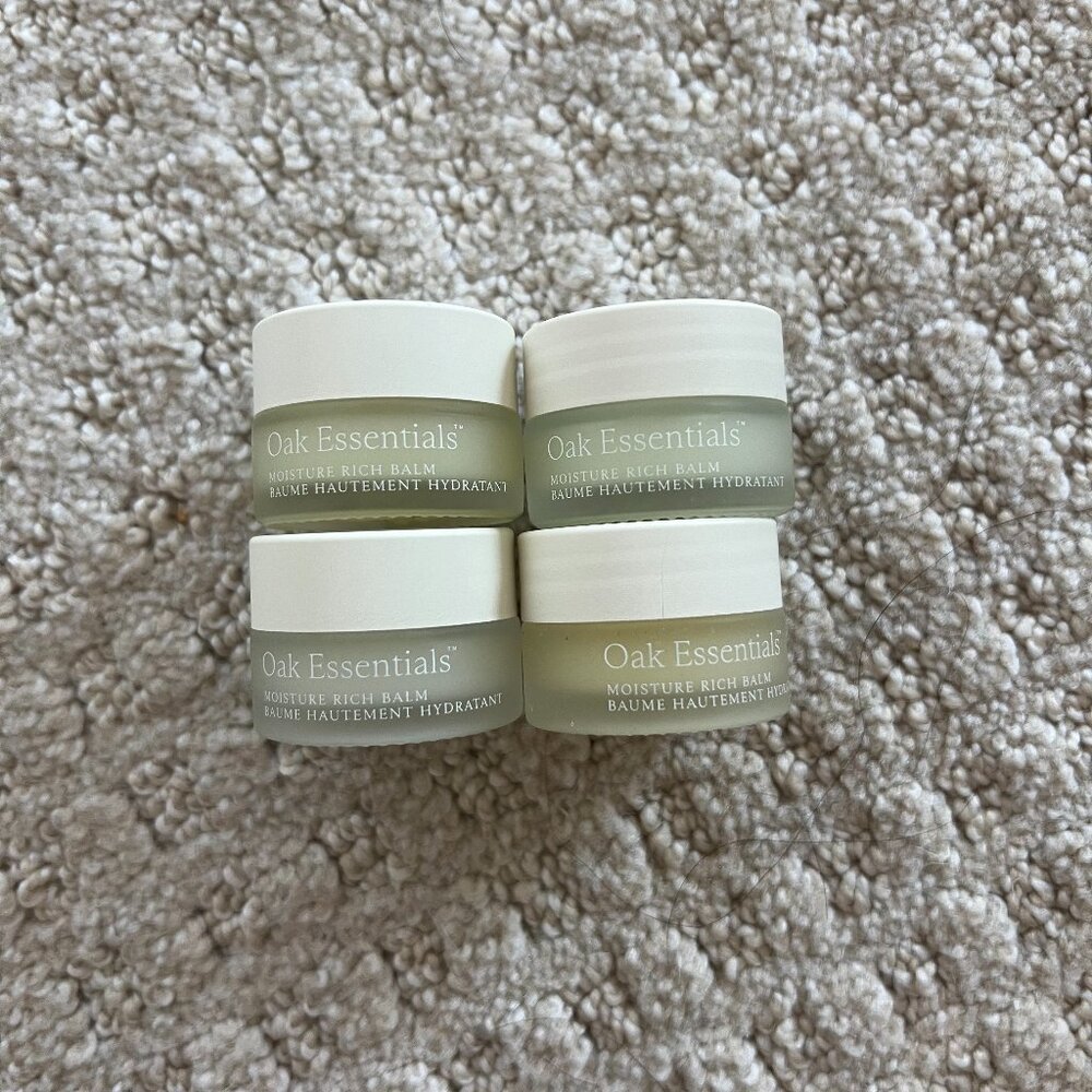 Oak Essentials travel size rich balm and face oil